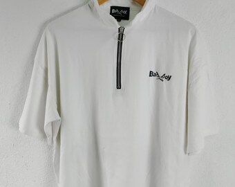 Maglietta pullover con mezza cerniera vintage Bad Boy, taglia media/oversize