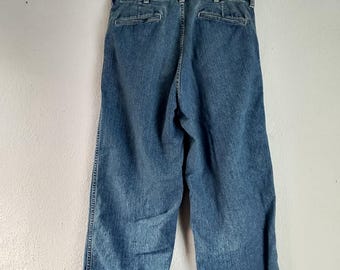 90s Vintage Polo Ralph Lauren Denim Chino Pants Made in Usa Size