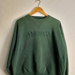 vintage Perry Ellis crewneck sweatshirt distress XL