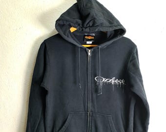 ジャケット・アウター vintage ozz on hoodie design zip jacket Ozzfest Japan Zipper Sweatshirt Hoodies Small - Etsy