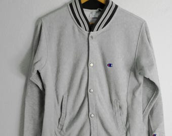 Champion omgekeerd geweven varsityjack Japan, groot