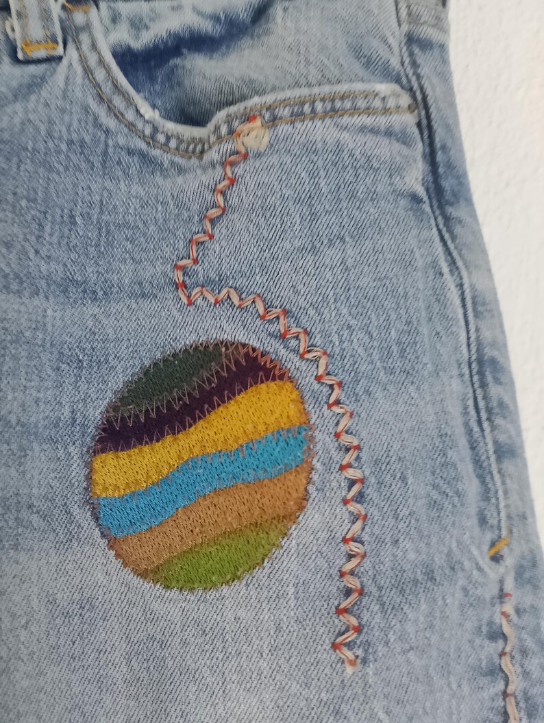 Calça jeans boyfriend slim Pilcro da Anthropologie, tamanho 26/27. imagem 6