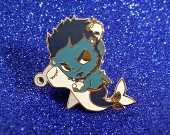 Hammerfish Shark Little Merman enamel pin (seconds available!)