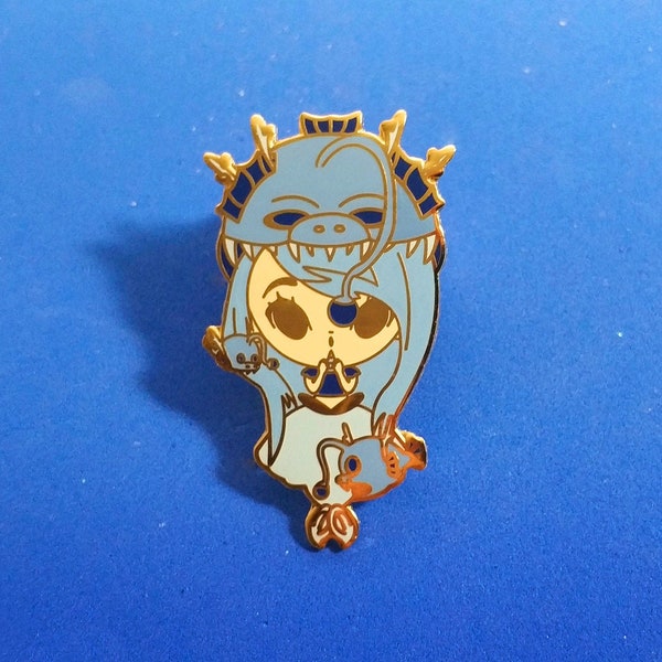 Lanterfish Blue Little Mermaid enamel pin (seconds availables!)