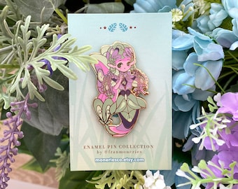 Hyacinth fairy mermaid enamel pins