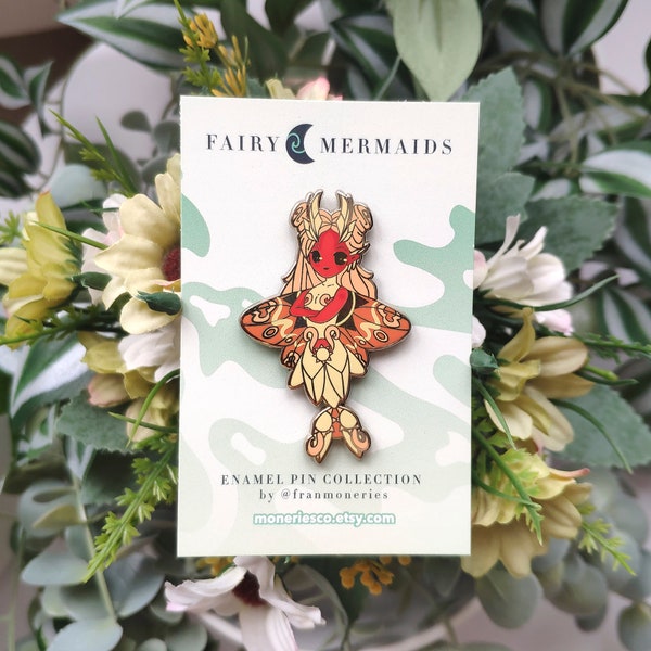 Drought Fairy Mermaid fantasy enamel pin