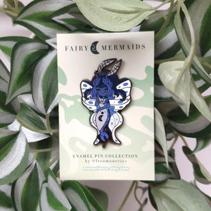 Winter Fairy Mermaid fantasy enamel pin