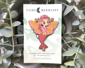 Spring Fairy Mermaid fantasy enamel pin