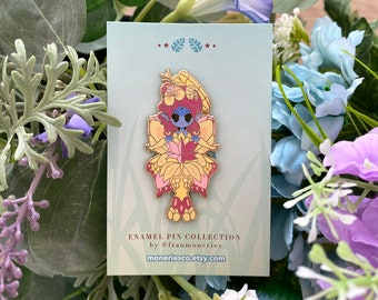 Lotus fairy mermaid enamel pins