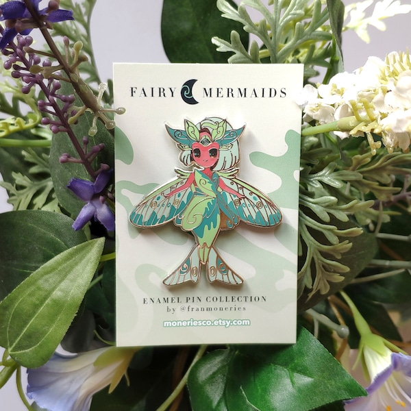 Solstice Fairy Mermaid fantasy enamel pin
