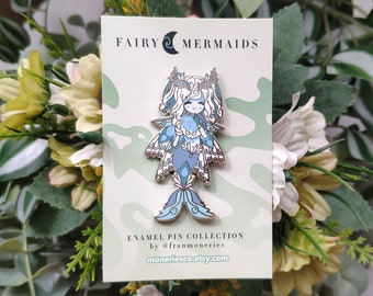 Monsoon Fairy Mermaid fantasy enamel pin