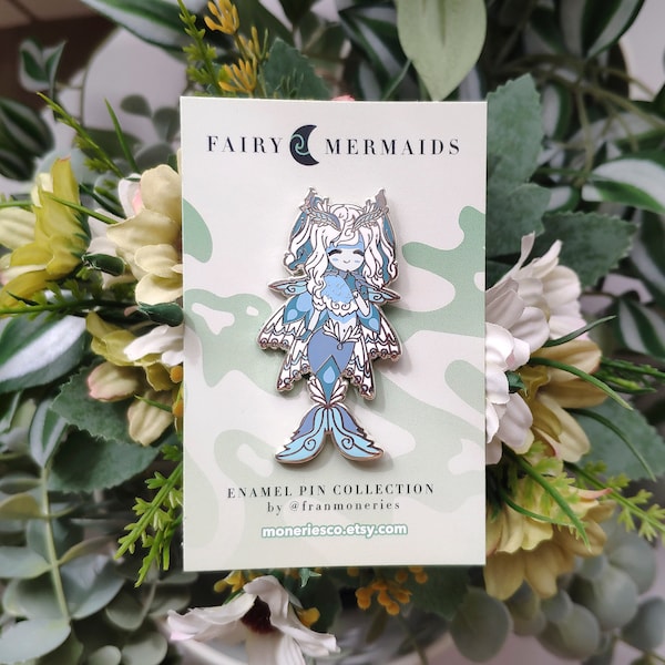 Monsoon Fairy Mermaid fantasy enamel pin