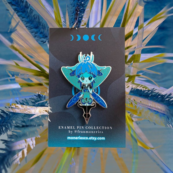 Firefly Girl Magical Forest Fairies fantasy enamel pin