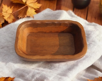 Wood Dough Bowl for Candle Making | 9-Inch Wax Pouring Bowl