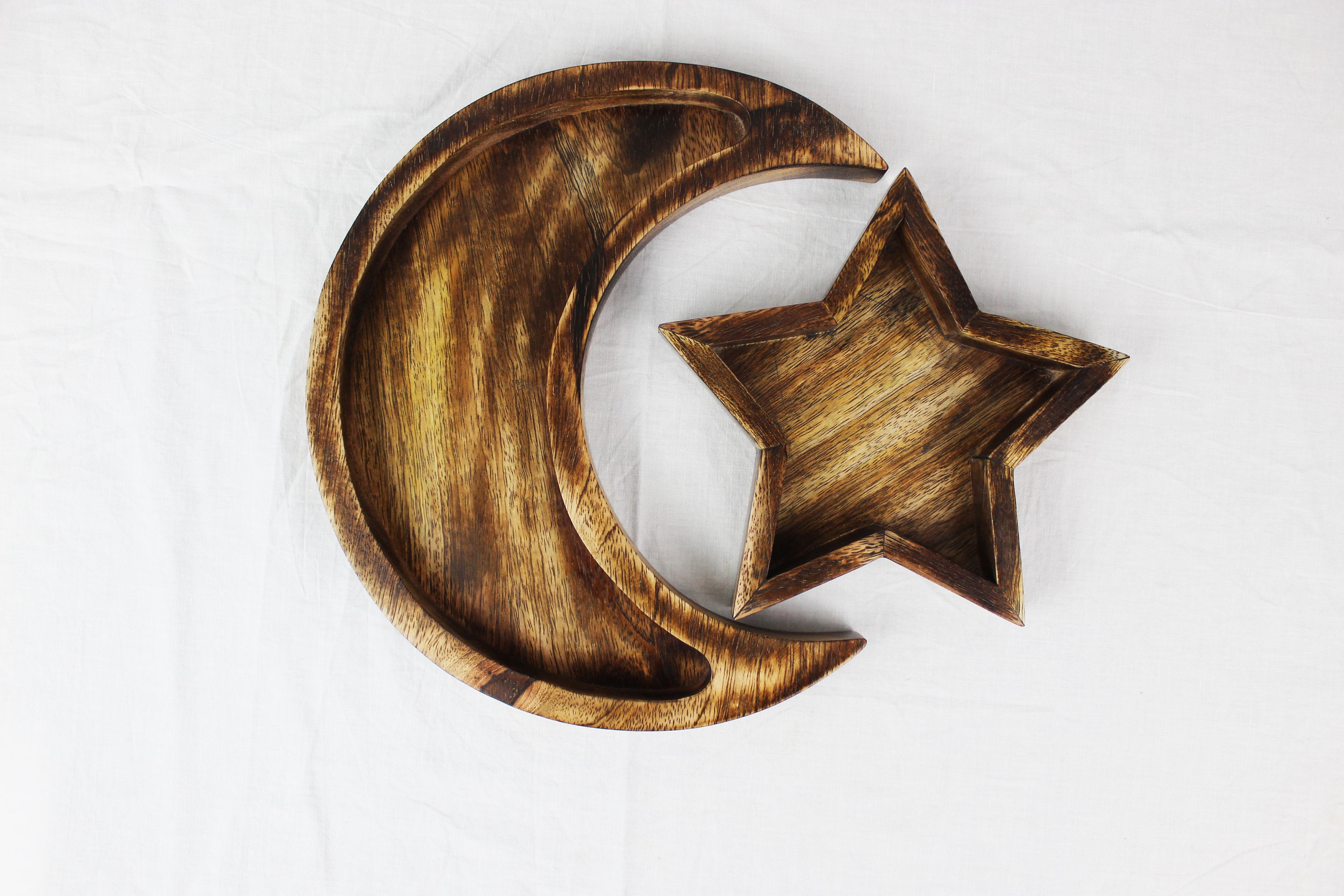 Wooden Moon and Star Tray for Crystal Wooden Tray for Stones Etsy