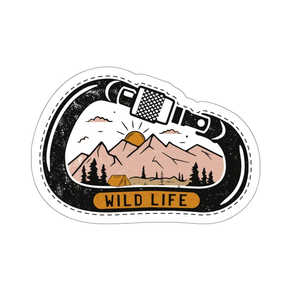 Wild Life Sticker Big Sticker Adventure Large Sticker Etsy