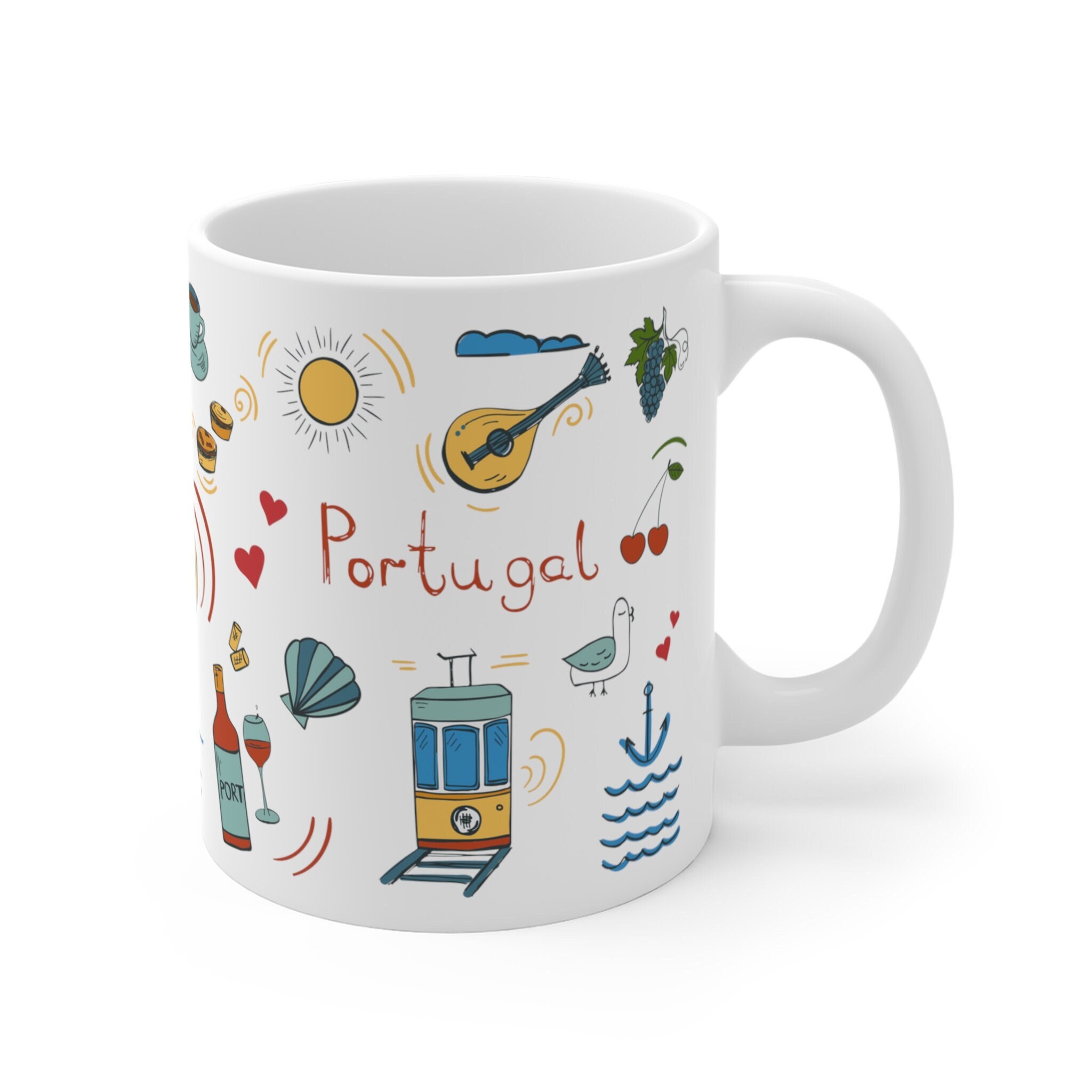 Big coffee mug in blue 500ml by Companhia Atlântica – The Portuguese Shop