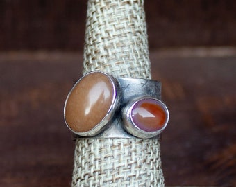 Double Peachy Cab Ring