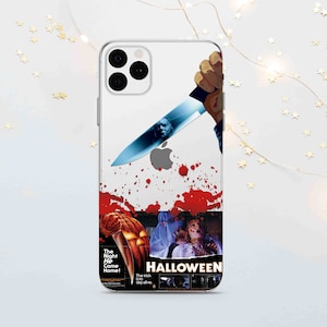 Halloween iPhone Hülle 16 15 14 13 12 11 Pro Max, VHS Tape Google Pixel Hülle 9 8 7, Horrorfilm für Samsung Hülle S24 S23 S22 S21 Plus