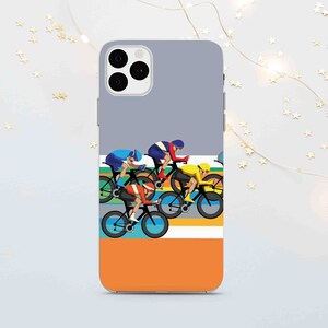 Custodia carina per iPhone SE 8 Plus X 11 12 13 14 15 Pro Max, custodia Google Pixel Bicyclist, custodia Samsung S20 S21 S23 Bike
