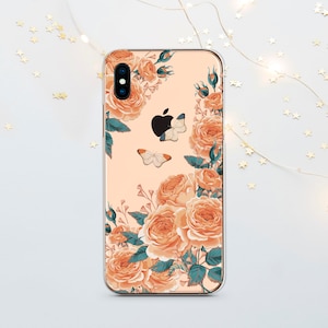 Flower iPhone case SE 8 Plus X 11 12 13 14 15 Pro Max, Rose Google pixel case, for Samsung case S20 S21 S23