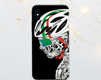 Cycling Race TPU Phone Case: Bike Leader Art