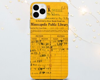 Vintage Library Card iPhone Case: Minneapolis Public Library