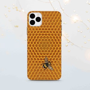 Honeycomb Bee Phone Case: TPU Protective Cover