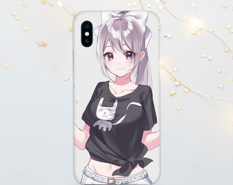 Anime Girl TPU Phone Case: iPhone, Google Pixel, for Samsung