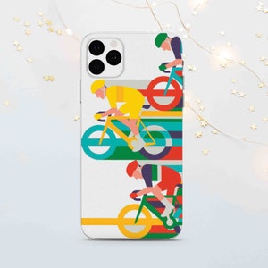 Bicycle iPhone case SE 8 Plus X 11 12 13 14 15 Pro Max, Bicyclist Google pixel case, Bike Samsung case S20 S21 S23