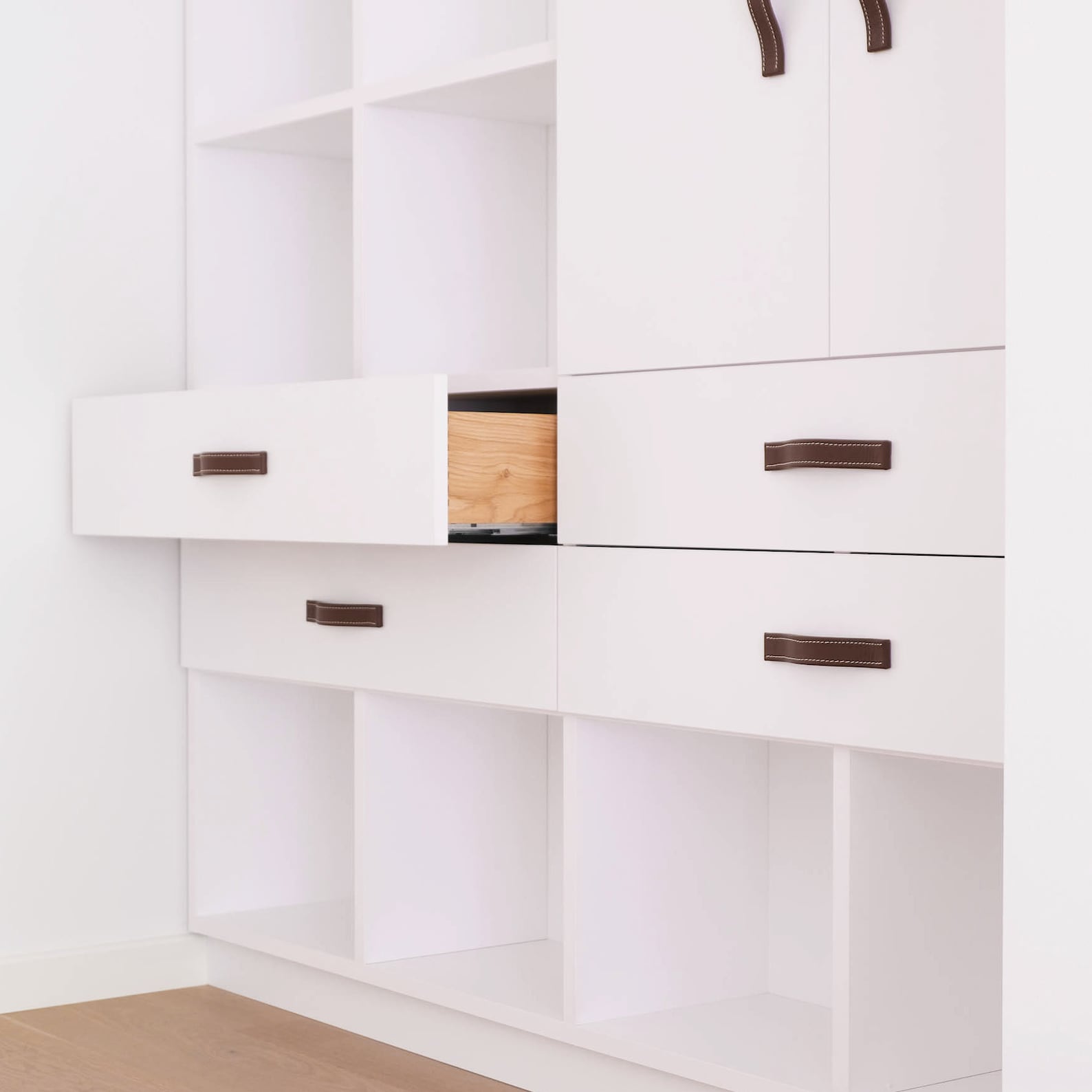 Unique Leather Hardware Leather Handles Drawer Etsy