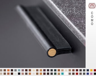 Leather cabinet hardware, leather drawer pulls, leather handles, leather pulls, leather hardware, kitchen handles, kitchen pulls - COMO