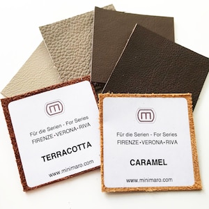 FIRENZE - Leather samples for color selection of handmade leather furniture handles by minimaro - luxury furniture handles