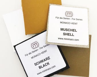 KENT - MONACO Serie - Ledermuster zur Farbbestimmung für handgefertigte Ledergriffe für Möbel von minimaro - luxury furniture handles