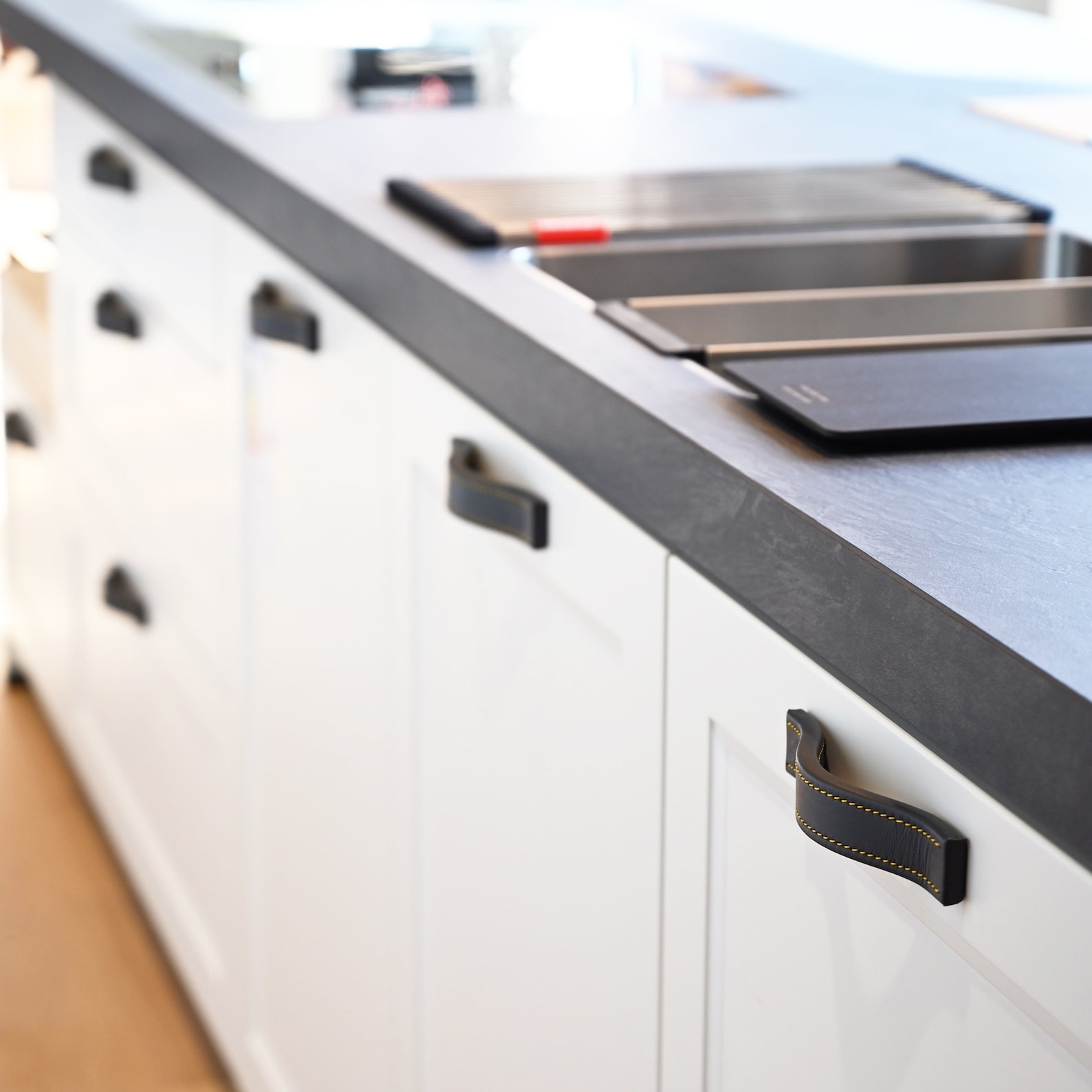 Unique Leather Hardware Leather Handles Drawer Etsy