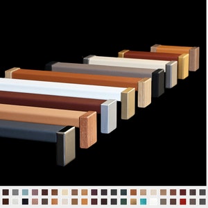Long kitchen handles, leather drawer handles, large drawer pulls, cabinet hardware, long cabinet pulls, kitchen hardware for cabinets - ROMA