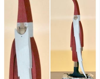 Holzfigur Sauterelle* Nikolaus Weihnachtsmann Santa Weihnachtsgeschenk Holz Figur ca 39 cm hoch rot