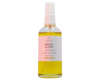 Luxury Body Oil for Dry Skin - Meeru Island Coconut Mango Glow Body Oil