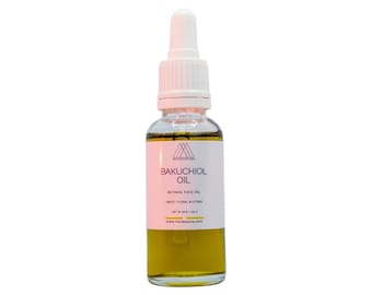 Bakuchiol Face Oil - Lightweight Facial Oil for Soft Glowing Skin & Overnight Hydration - Gentle Retinol Alternative for Smooth Radiant Skin