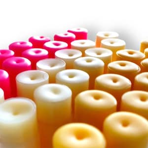 Bálsamo labial vegano orgánico - Fórmula hidratante de cera de candelilla - 3 por 10