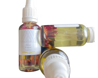 Rose Face Oil - Infused Oil - Rose Facial Oil - Organic Rose Oil - Vegan