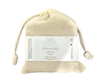 Kojic Acid & Turmeric Soap: Natural Face + Body Bar - Handmade