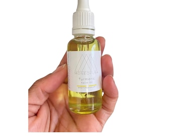 Turmeric Oil - Turmeric Face Oil - Ginger + Turmeric Infused Oil - Facial Oil - 30ml