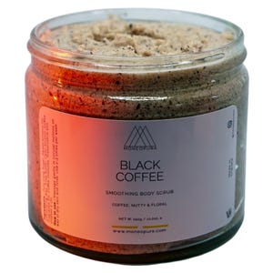 Vegan Body Scrub – Coffee Truffle, Exfoliating Sugar Scrub