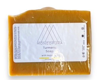 Turmeric & Kojic Acid Soap - Natural Soap - Face + Body Soap - Soap bar - Vegan (Turmeric only option available)