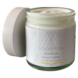 Aloe Rose Face Cream - Vitamin B5 + E, For Sensitive & Mature Skin
