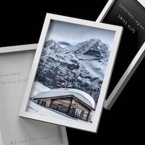 Chalet in den Schweizer Alpen | Schweizer Chalet | Chalet Suisse | Jungfrau-Murren | Schweiz | Winterlandschaft