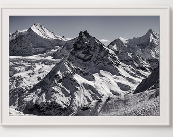 Landschaft Berg Poster Druck aus der Schweiz und den Schweizer Alpen im Val d’Anniviers | Walliser Berge | Wanddekoration Poster | Beso