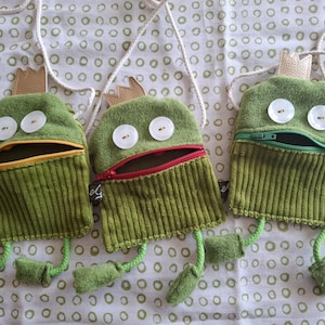 Geschenk für Kinder, Brustbeutel,Geldbörse für Kinder, Frosch- Täschchen, Froschkönig