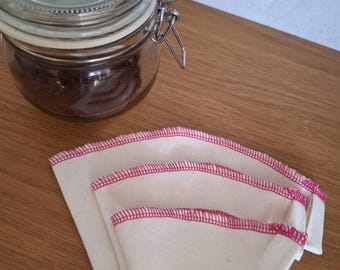 2er oder 5er Set wiederverwendbare Stoff-Filtertüte aus Baumwolle, zero waste Kaffeefilter,umweltfreundlicher Stofffilter